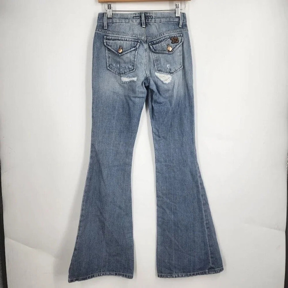 Joe's Jeans Women's Distressed Stardust Flair Houston Wash Size 24 - Picture 5 of 12